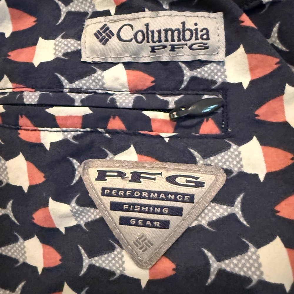 Columbia PFG Fish Pattern Shorts